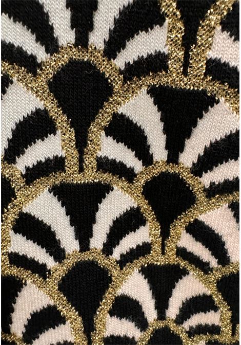 Patterned jersey with lurex weave GAI MATTIOLO | sweaters | LV0294NERO